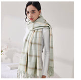 Womens Winter Scarf Cashmere Feel Pashmina Shawl Wraps Soft Warm Blanket Scarves for Women