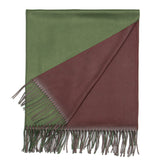 Womens Winter Scarf Cashmere Feel Shawl Wraps Soft Warm Blanket Scarves for Women（With tassels）