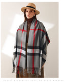 Women's Long Plaid Blanket Chunky Oversized Winter/Fall Warm Scarf Big Tartan Scarves Wrap Shawl